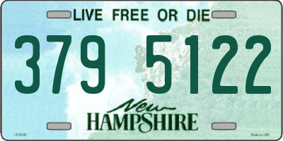 NH license plate 3795122