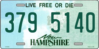 NH license plate 3795140