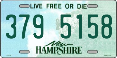 NH license plate 3795158