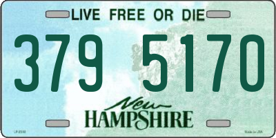 NH license plate 3795170