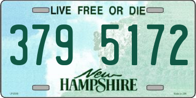 NH license plate 3795172