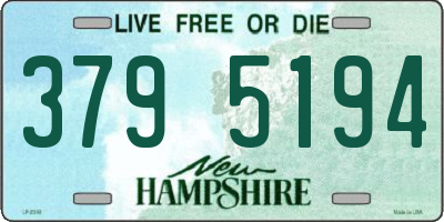 NH license plate 3795194