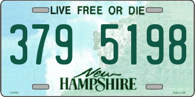 NH license plate 3795198