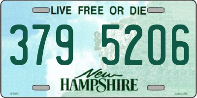NH license plate 3795206