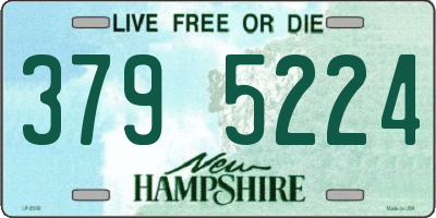 NH license plate 3795224