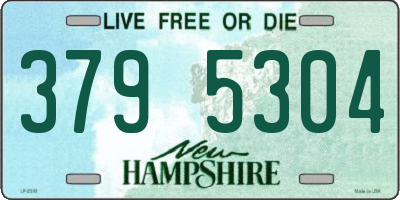 NH license plate 3795304