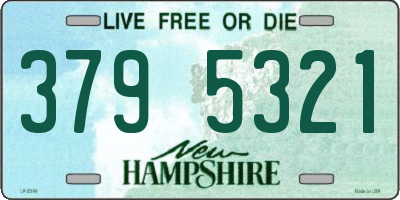 NH license plate 3795321