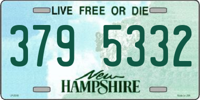 NH license plate 3795332