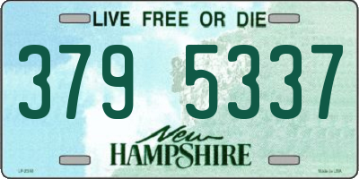 NH license plate 3795337