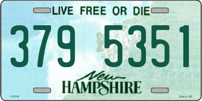 NH license plate 3795351