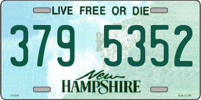 NH license plate 3795352