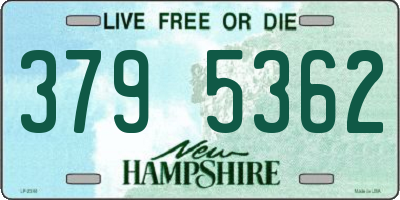 NH license plate 3795362