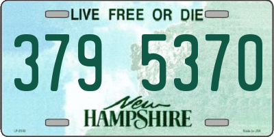 NH license plate 3795370