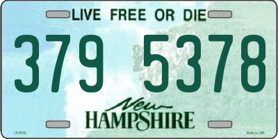 NH license plate 3795378