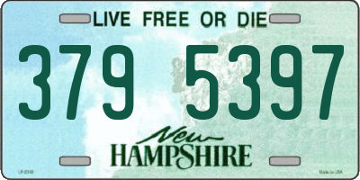 NH license plate 3795397