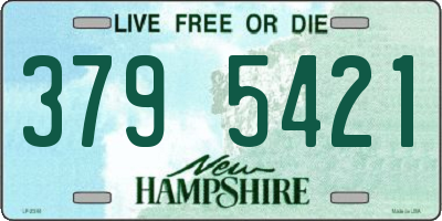 NH license plate 3795421