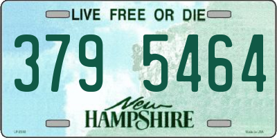 NH license plate 3795464