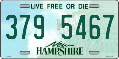 NH license plate 3795467
