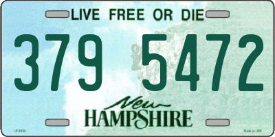 NH license plate 3795472