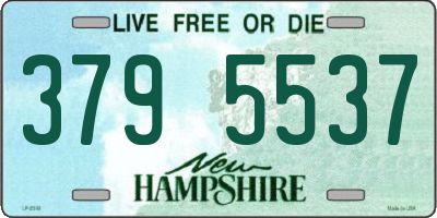 NH license plate 3795537