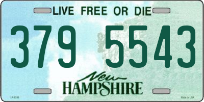 NH license plate 3795543