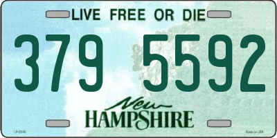 NH license plate 3795592