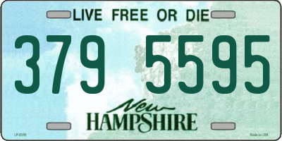 NH license plate 3795595