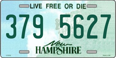 NH license plate 3795627