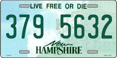 NH license plate 3795632