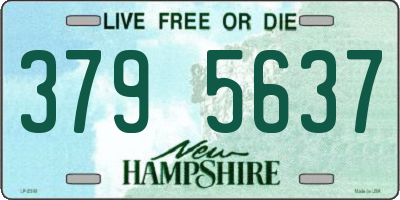NH license plate 3795637