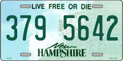 NH license plate 3795642