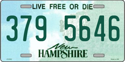 NH license plate 3795646