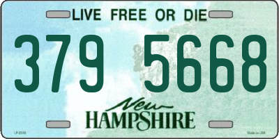 NH license plate 3795668