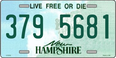 NH license plate 3795681