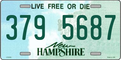 NH license plate 3795687