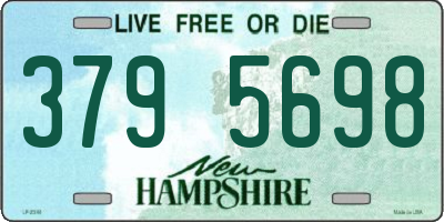NH license plate 3795698