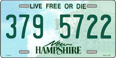 NH license plate 3795722