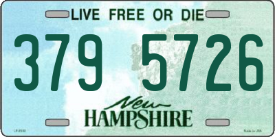 NH license plate 3795726
