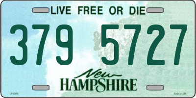 NH license plate 3795727
