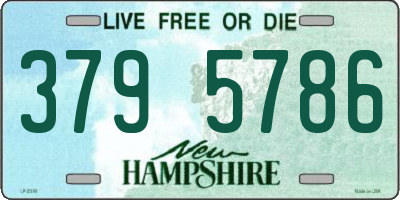 NH license plate 3795786