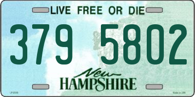 NH license plate 3795802