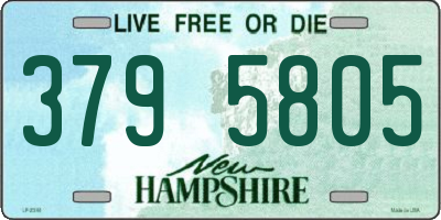 NH license plate 3795805