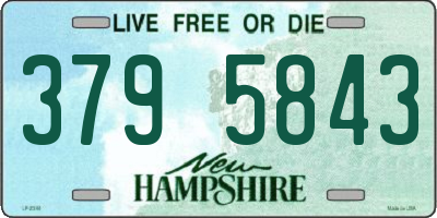 NH license plate 3795843