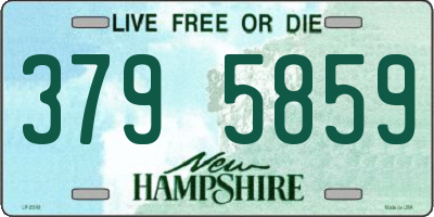 NH license plate 3795859