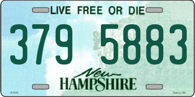NH license plate 3795883