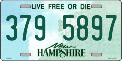 NH license plate 3795897