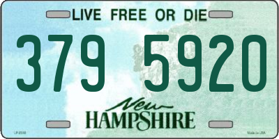 NH license plate 3795920