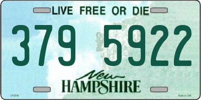 NH license plate 3795922