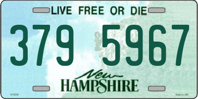 NH license plate 3795967