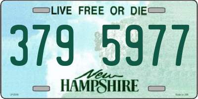 NH license plate 3795977